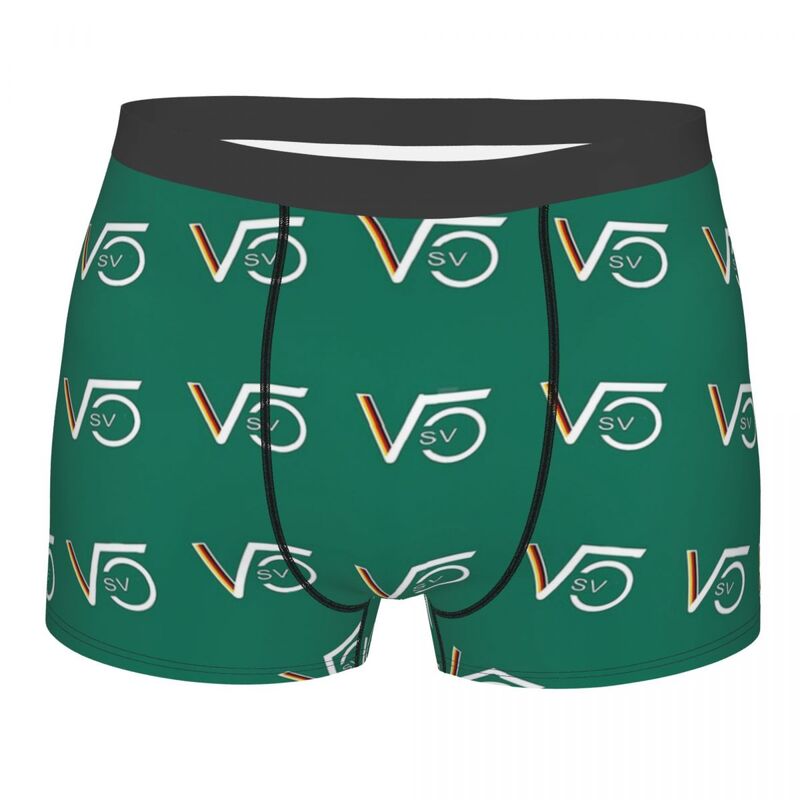 Sv-Cuecas Boxer Masculinas Altamente Respiráveis, Cuecas de Alta Qualidade, Shorts Estampados, Ideia Presente, 5 V