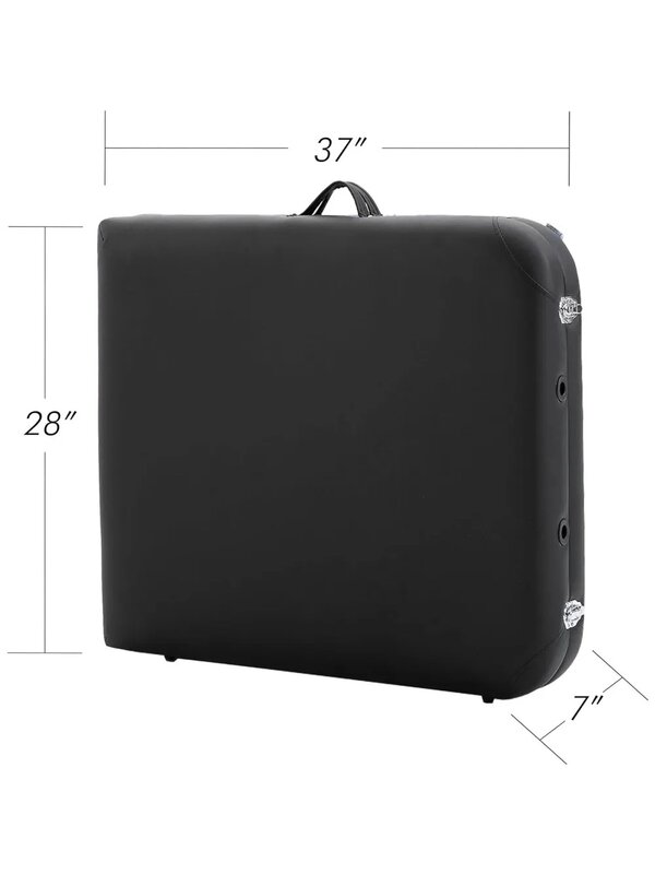 Table de massage portable, facile à tremper, couleur noire