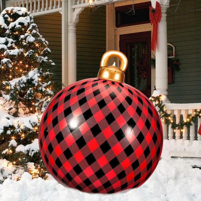 Exploda decorações da bola do Natal, bolas infláveis, Inflatables exteriores, 60cm