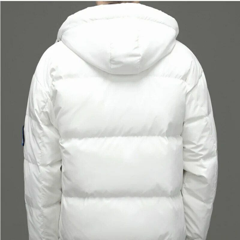High Quality Men's Fashion Down Coats Hoodies Long Sleeve Thick Winter Coat Zipper Warm  Jackets