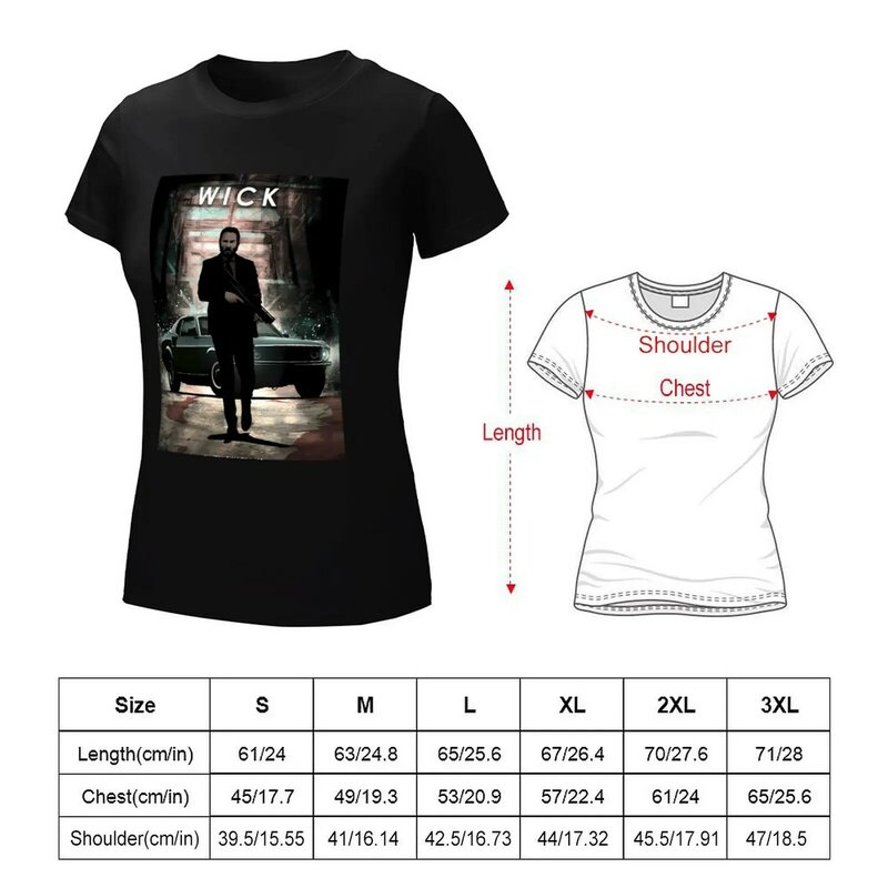 Camiseta de John Wick para mujer, ropa femenina, top de verano, camiseta para mujer