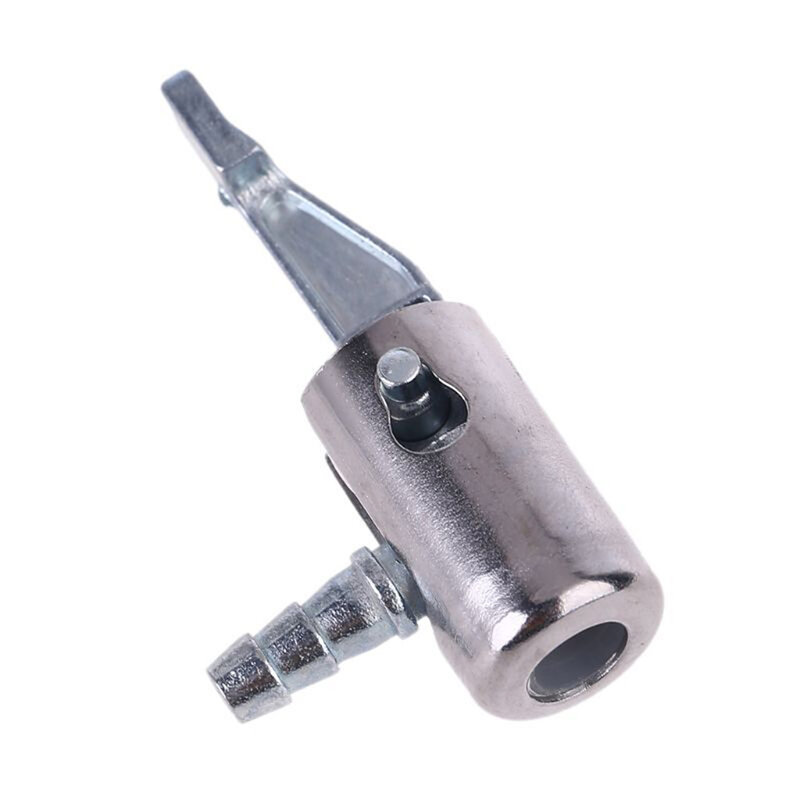 Stecker Inflator Pumpen adapter mit/Feder 6mm Luftreifen futter für Auto Fahrrad Metall Ersatz Silber hohe Qualität