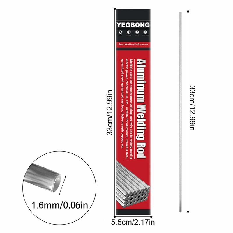 Aluminum Brazing Rods 30pcs / 50pcs Universal Low Temperature Aluminum Welding Rods 1.6 / 2mm 13 Inch No Need Solder Powder Weld