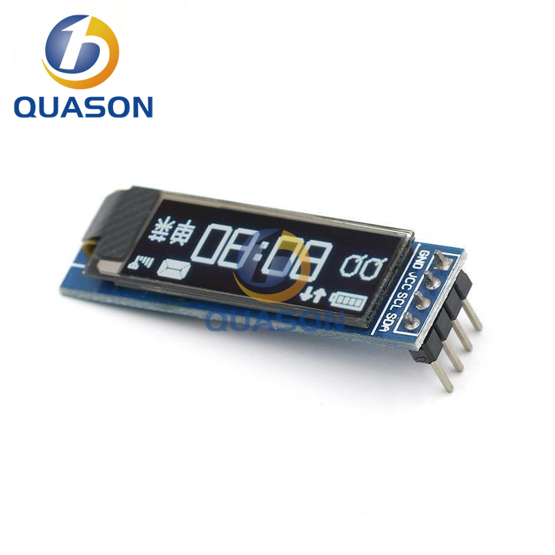 Светодиодный модуль O 0,91 дюйма, белый/синий O LED 128X32 O, Светодиодный ЖК светодиодный дисплей 0,91 дюйма, модуль IIC для коммуникации