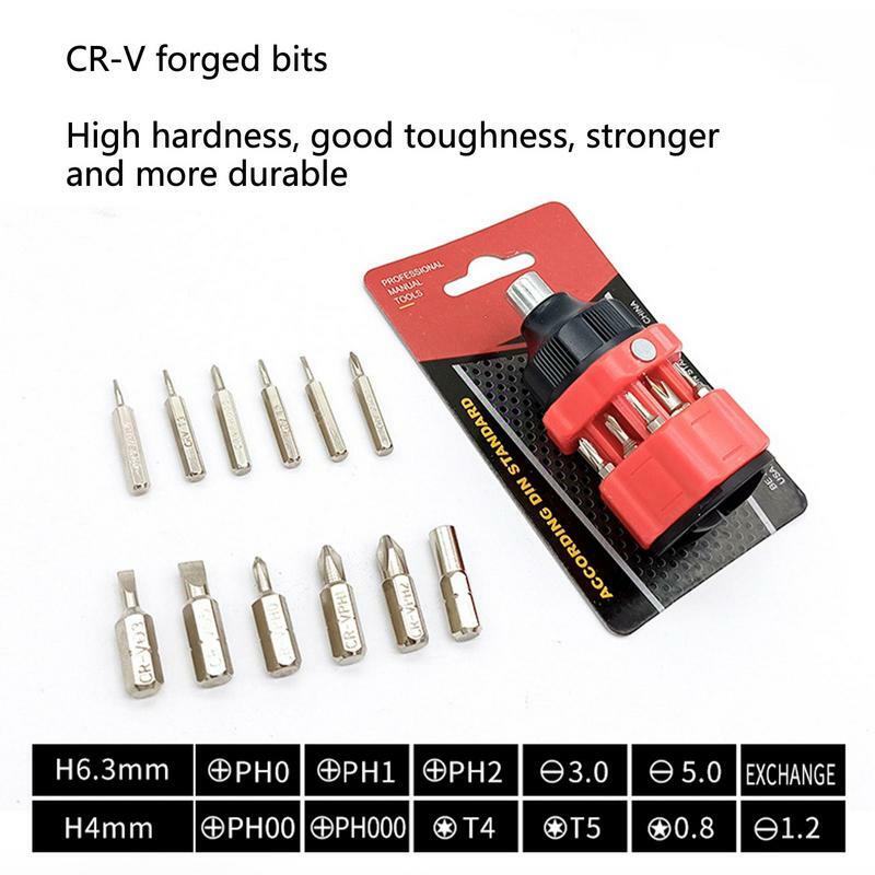 Multifunctional Combination Screwdriver 12-in-1 Mini Screwdriver Precision Repair And Disassembly Ratchet Screwdriver Set