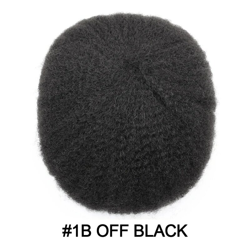 Африканский парик для черных мужчин, Европейская система человеческих волос, 8x10 дюймов, швейцарские кружевные Сменные волосы для черных мужчин, BleachedKnot
