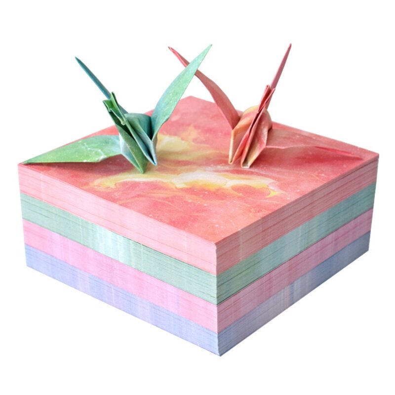 400 buah kertas Scrapbooking langit berbintang Origami kertas seni buatan tangan bahan lipat warna-warni kertas Galaxy lipat