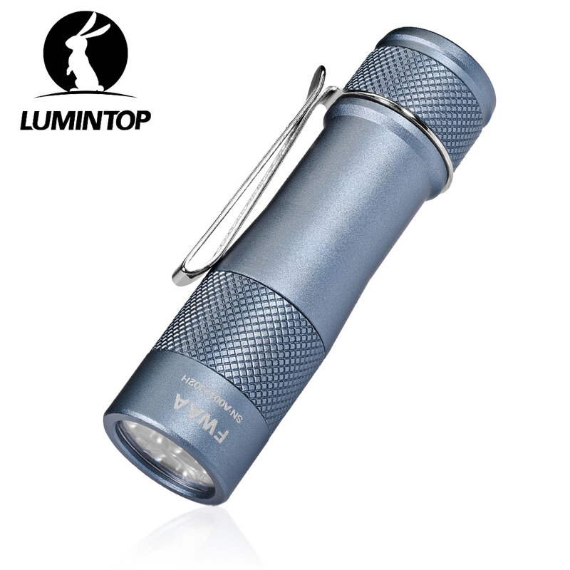 Latarka LED EDC zewnętrzny przełącznik tylny latarka potężny akumulator 14500 1400 lumenów IPX8 wodoodporny FWAA