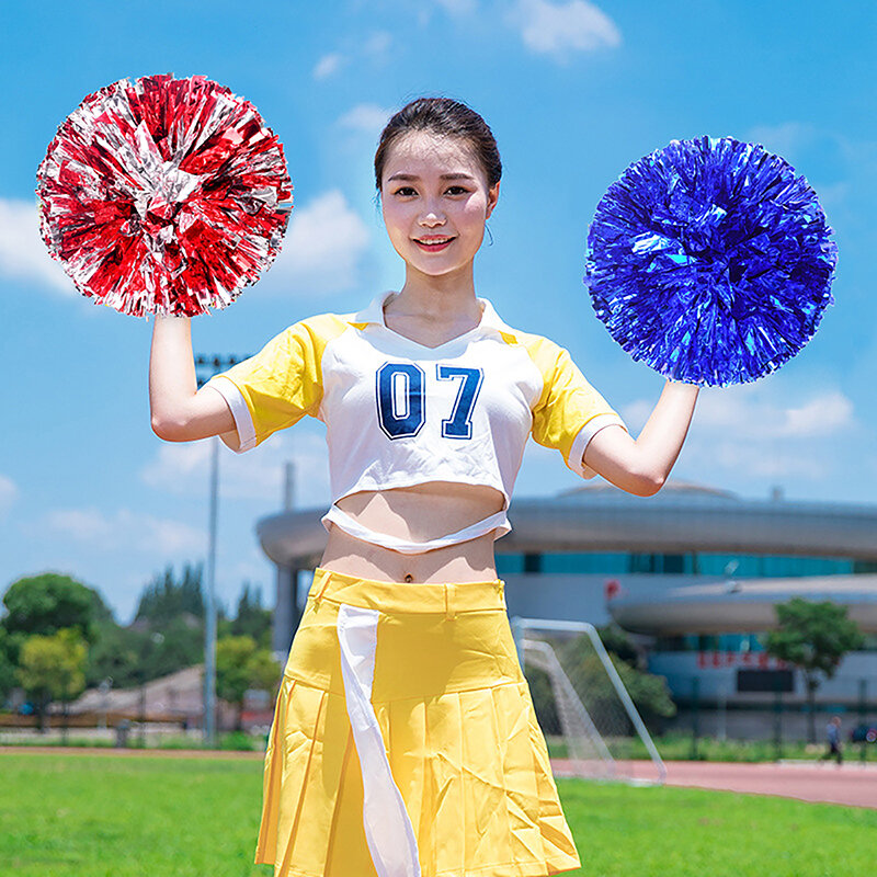 Pompon di gioco economici pratici pon pon tifo da Cheerleader si applicano alla partita sportiva e al colore del concerto vocale può una combinazione gratuita