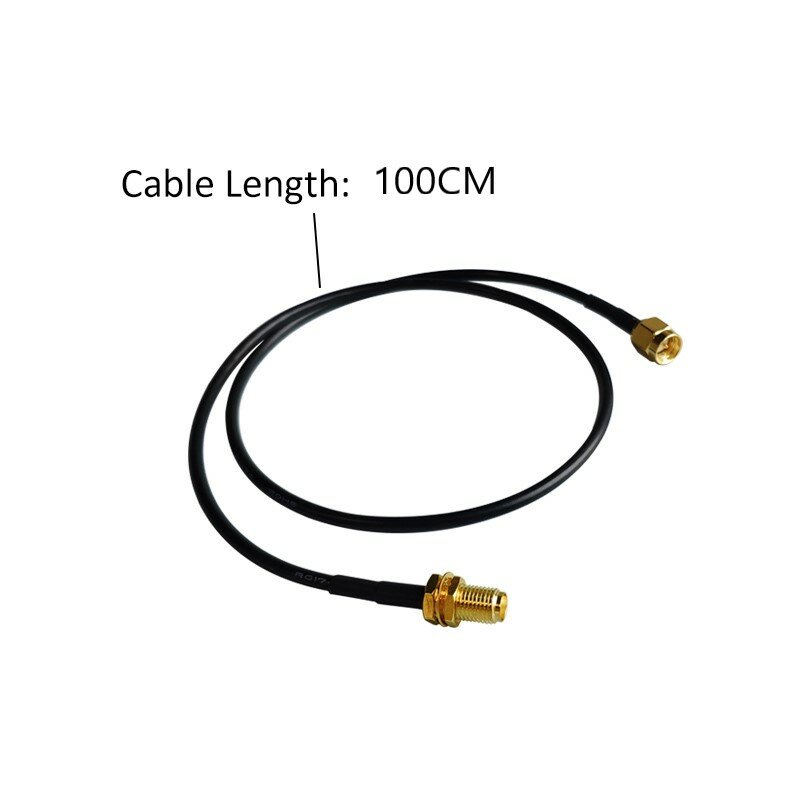 GWS koncentryczny 100cm SMA żeński na SMA męskie złącze wtykowe kabel ze zworką przedłużacz IOT RG174 konfigurowalny długość dla RF