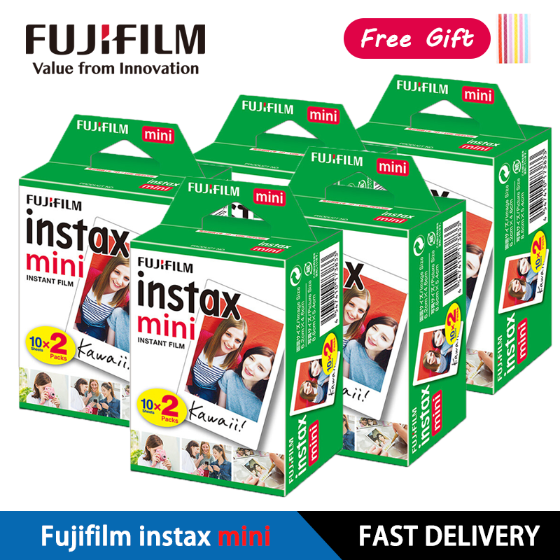 Fujifilm-instax miniホワイトフィルム,インスタントミニカメラ,25, 50s, 90, 10, 20, 40, 80, 200シート,11, 12, 9, 7 90、3"