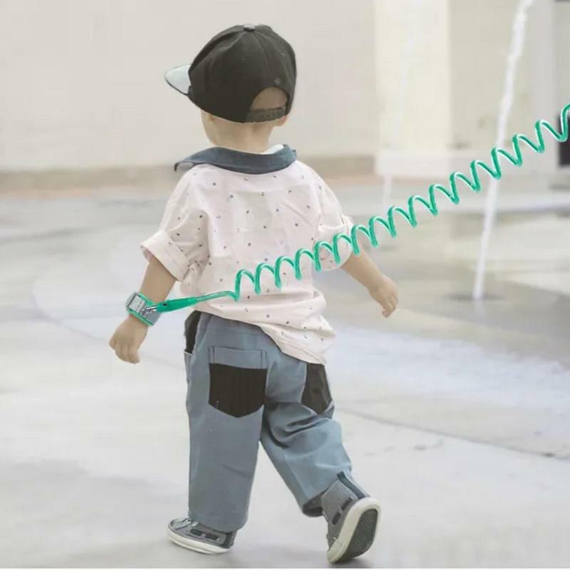 Trela anti-perdida elástica e extensível para criança, pulseira para criança, cinto de caminhada, trela de corda