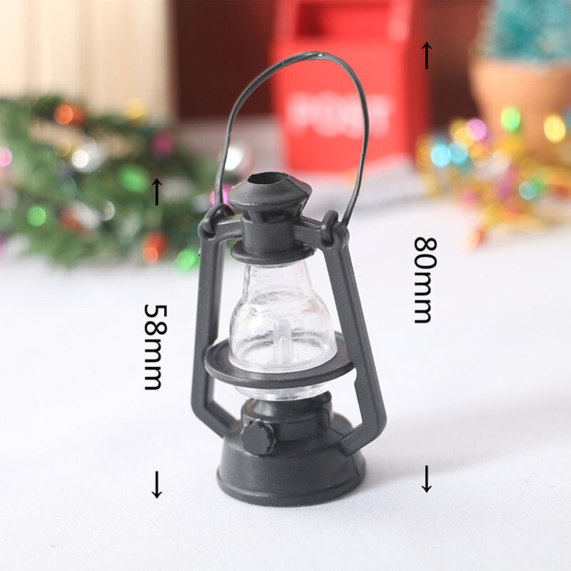 1PC 1:12 lanterna a cherosene in miniatura accessori per mobili per casa delle bambole Mini ornamenti per Scene del soggiorno giocattoli per bambini regali