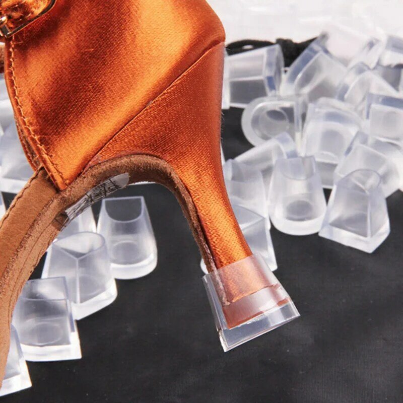 Женские Нескользящие силиконовые туфли на высоком каблуке для латиноамериканских танцев