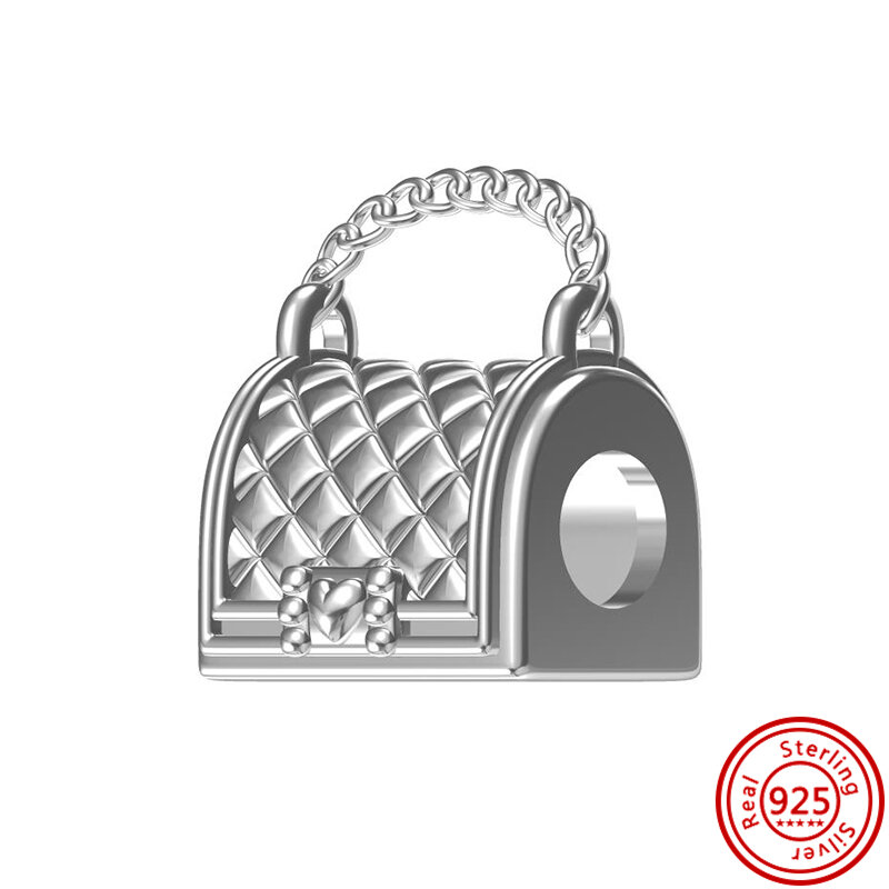 Amuleto de Plata de Ley 925 para mujer, colgante de cámara de tren y coche, compatible con pulsera Pandora, regalo de joyería artesanal