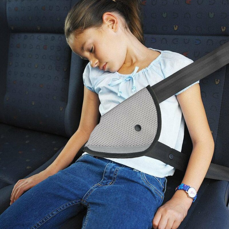Regolatore della cintura di sicurezza per auto per bambini triangolo di sicurezza per bambini dispositivo robusto posizionatore di protezione carrelli accessori intimi