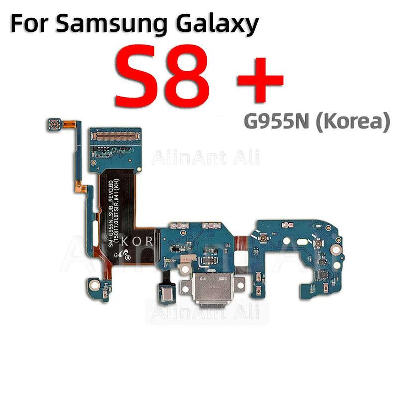 Aiinant Usb-Datum Opladen Dock Board Poort Connector Oplader Flex Kabel Voor Samsung Galaxy S8 S9 Plus + G950f G955f G960f G965f