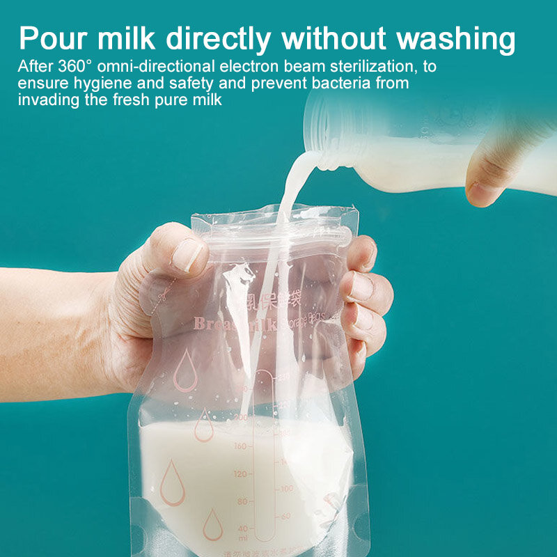 30 szt. 100/150/250ml mleka pojemniki do przechowywania mleka matki worki do zamrażarki przechowywania żywność dla niemowląt bez BPA bezpieczne torby na paszę