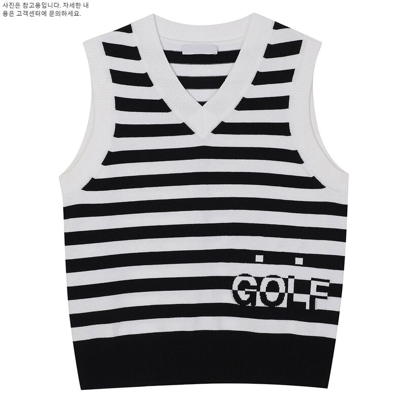 "Women's Spring Striped Knitted Vest! New Trend, Versatile Design, Warm, Luxurious V-neck, Full of Youthful Fashion!"