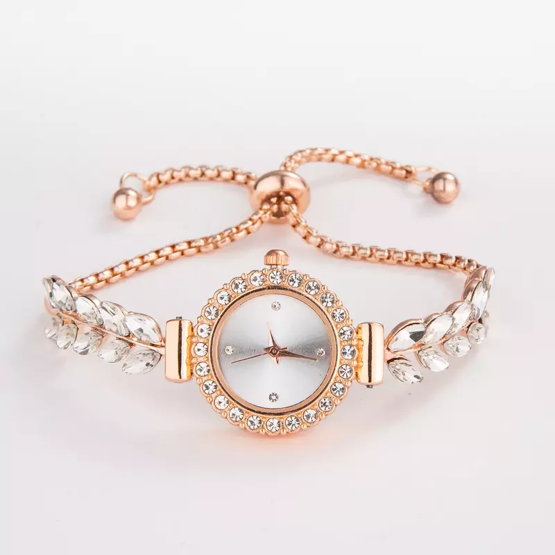 Produk penjualan terbaik 2024 baru sederhana wanita bulu gelang jam tangan mode kuarsa jam tangan untuk wanita Reloj De Mujer