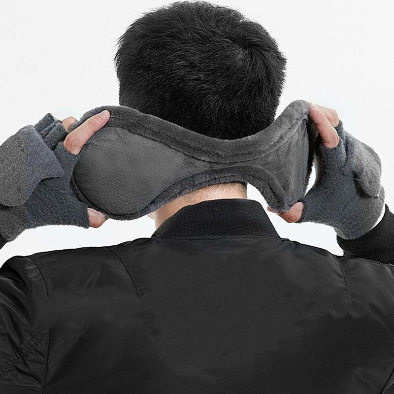 Ear Flap Wear Resistant Cold Resistant Windproof Unisex Foldable Ear Warmers Soft Plush Ear Muffs for Outdoor
