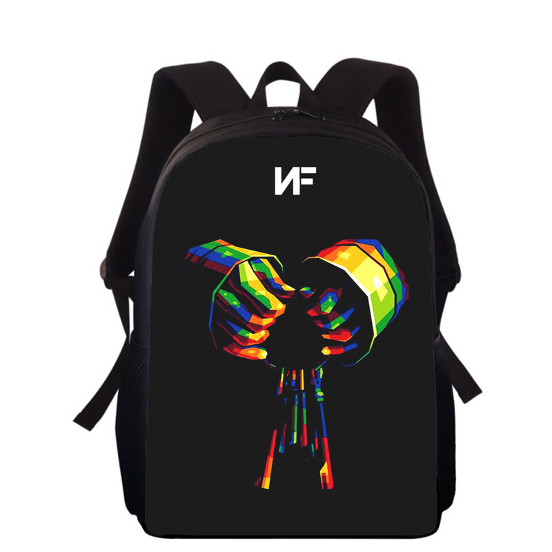 Rapper NF 15 "ransel anak motif 3D, tas sekolah dasar untuk anak laki-laki perempuan, tas punggung, tas buku sekolah siswa