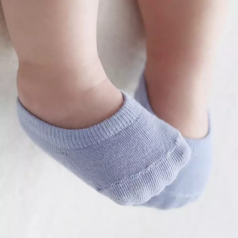 ถุงเท้าแบบซ่อนสำหรับเด็กผ้าฝ้ายกันลื่นสำหรับเด็กผู้หญิงและผู้ชายสไตล์เกาหลี