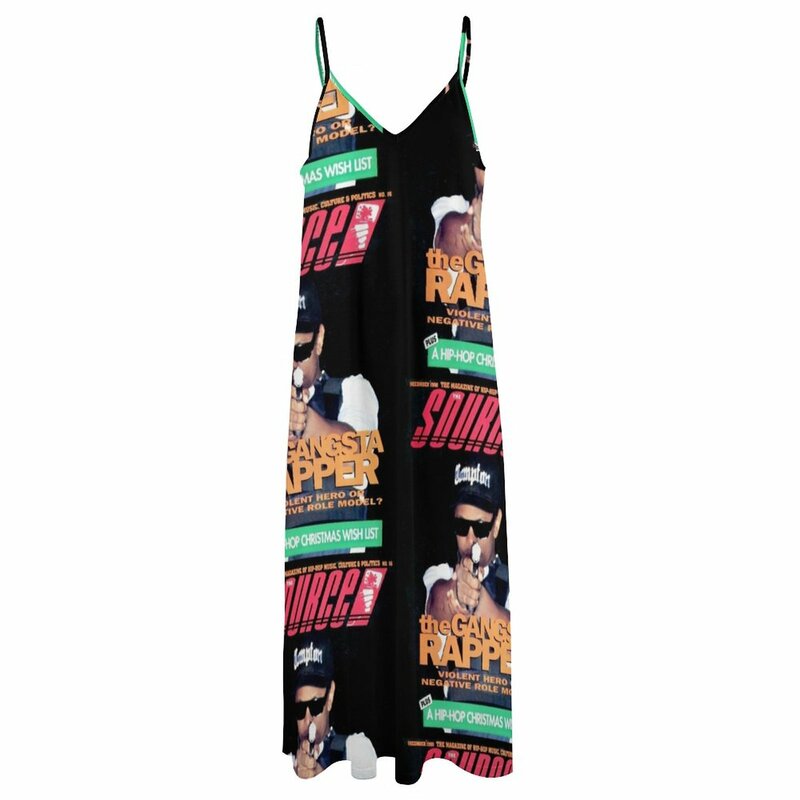 女性のノースリーブのイブニングドレス、90年代の服、ソース
