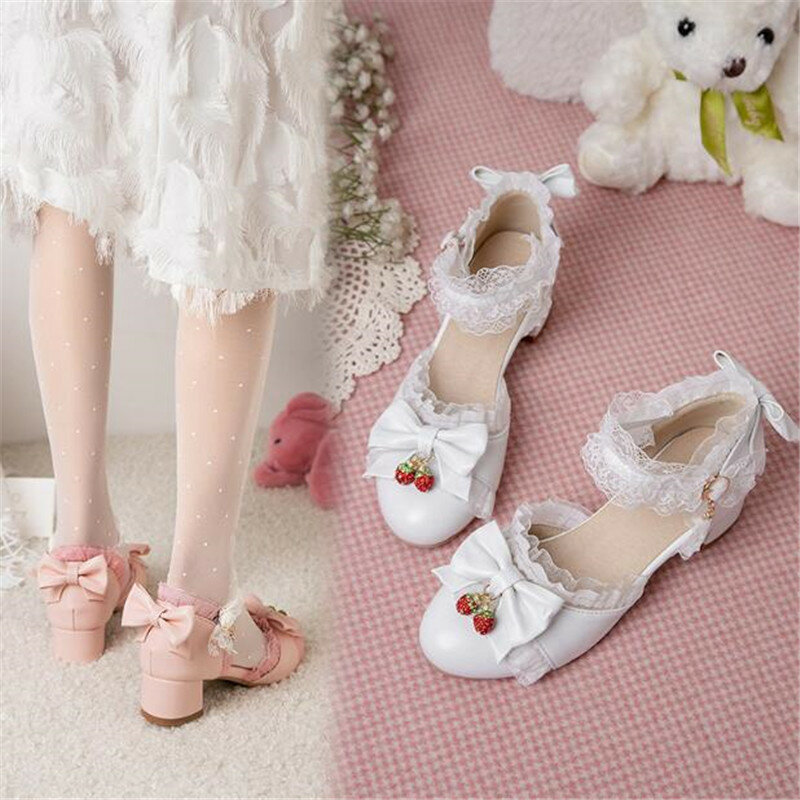Kids Leather Shoes Girls BowKnot Banquet Party Children High Heel Shoes Kids Girls Sandals Student Party Princess Shoes 28-39