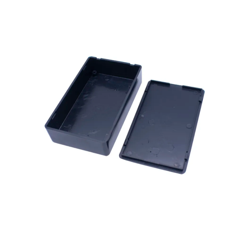 70/100มม. DIY กล่องเก็บของอุปกรณ์กล่องหุ้มอุปกรณ์อิเล็กทรอนิกส์อิเล็กทรอนิกส์กล่องปิดล้อมกันน้ำสีขาวดำ