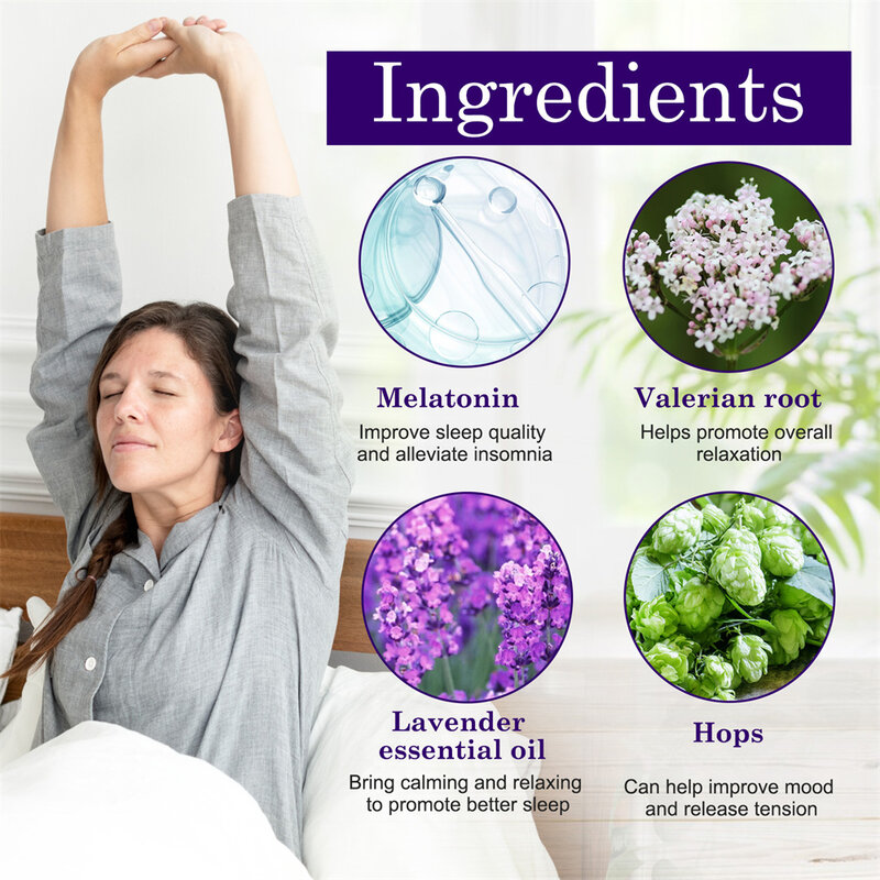 Bálsamo aromático de lavanda para mejorar el sueño, calma el estado de ánimo, estrés, ingredientes a base de plantas, crema sin mangas TSLM1