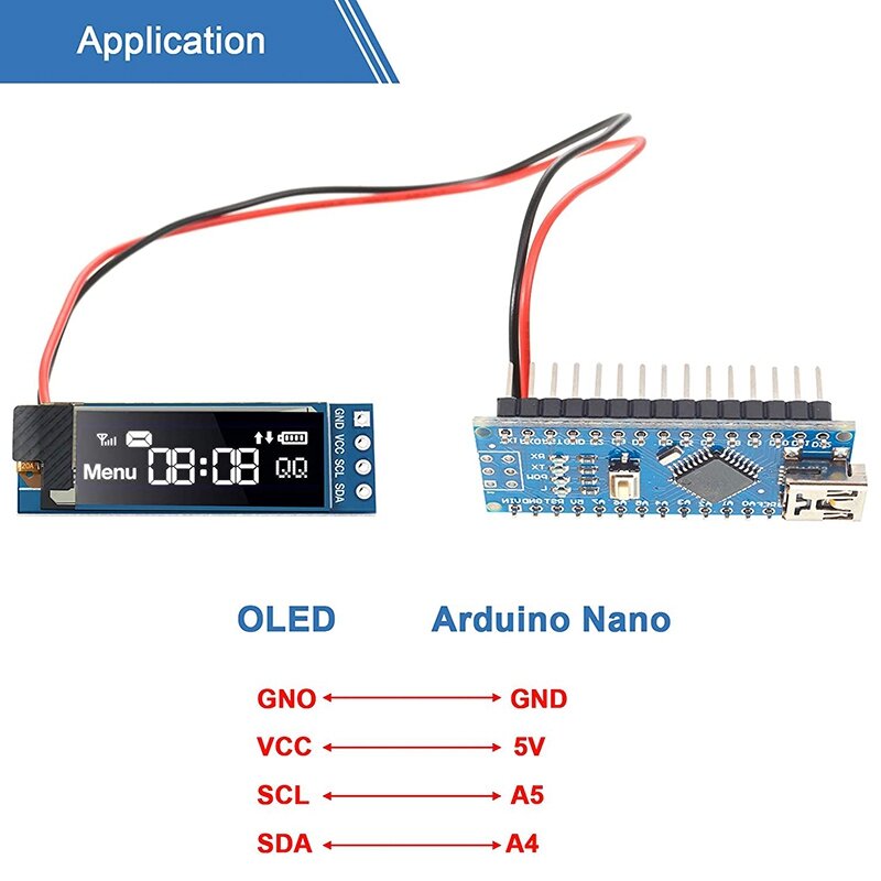 Arduino Whatopi用のoledディスプレイモジュール,シリアル,自己発光ドライバーボード,iic i2c,ssd1306,10セット
