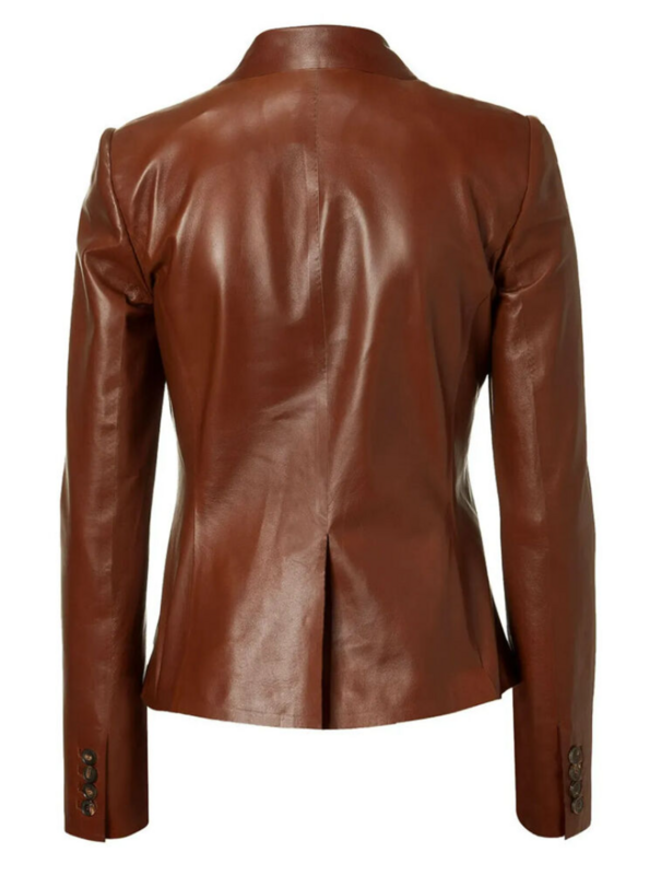 Original Lambskin Leather Jacket Blazer Women's Sheep Leather Soft Leather Coat