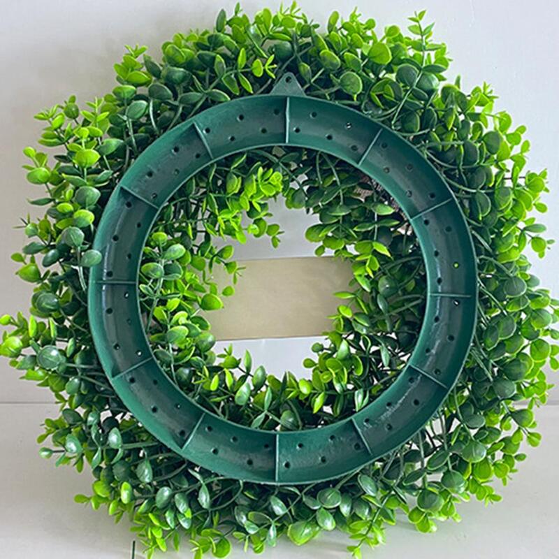 Festive Home Decor Wreath Elegant Eucalyptus Flower Christmas Wreath Festive Door Hanging with Bow-tie English Letters Welcome