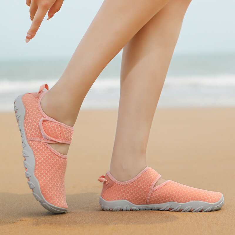Летние легкие походные туфли унисекс, дышащие быстросохнущие повседневные спортивные туфли для вождения, для пляжа, большие размеры 35-43