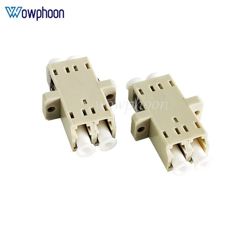 10pcs MM LC UPC flange dual/fiber optic adapter/ dual port fiber adapter/flange/flange/coupler/ DX MM connector Customized