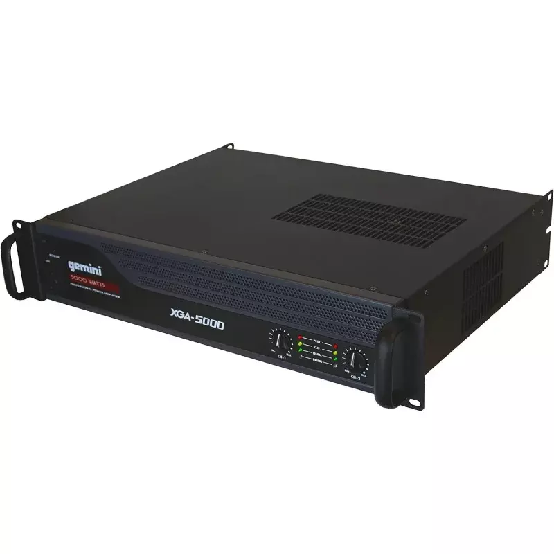 Gemini-amplificador de potencia para DJ, XGA-5000 de sonido de Grado Profesional, Clase AB, 2X, 550W, para sonido en vivo, diseño de montaje en Rack, Per