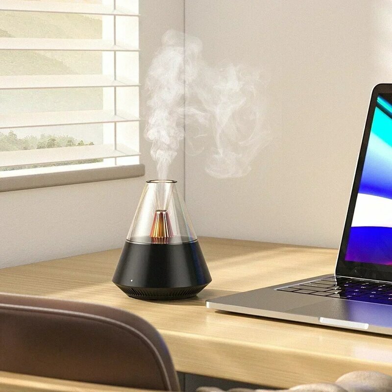 2024 150ml USB Luftbe feuchter kühlen Nebel Luftbe feuchter Atmosphäre Licht transparent Home Desktop Hoch nebel Aroma therapie Maschine Luft frisch