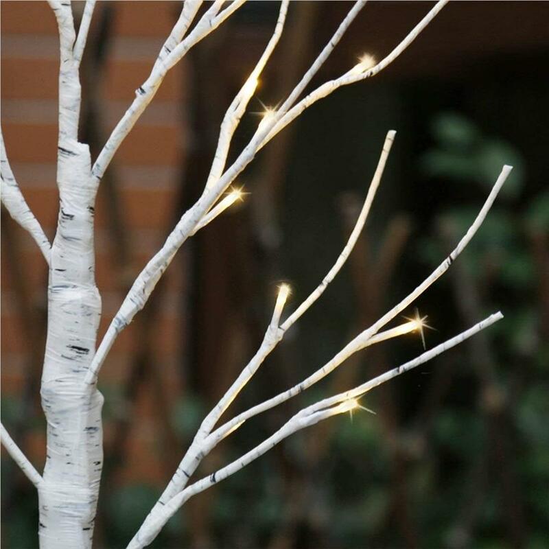 Lampu cabang pohon kecil dekorasi pencahayaan tata letak pemandangan Festival lampu malam LED