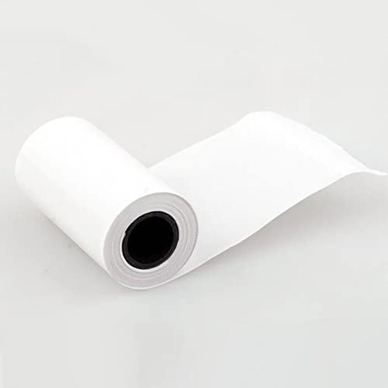 Rouleau de papier d'impression thermique, papier de reçu pour déterminer la machine POS, 57x30mm, longueur de 5.5 m, 5 rouleaux
