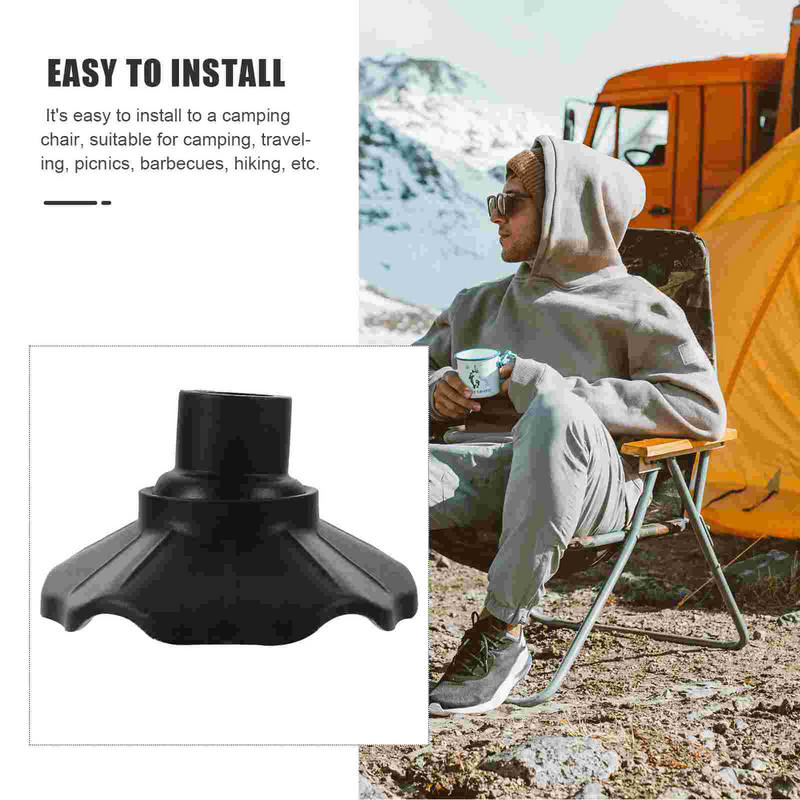4 Pcs Table Chair Leg Caps Floor Protectors Moon Protective Cover Camping Chairs for Furniture Hardwood Legs Pom Plastic