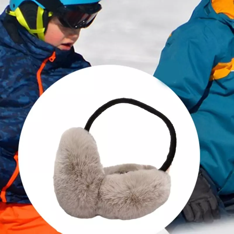 Winter Ear Warmers Behind-the-Head Adjustable Earmuffs Ear Warm Protector Thicken Plush Earmuff Ear Cover