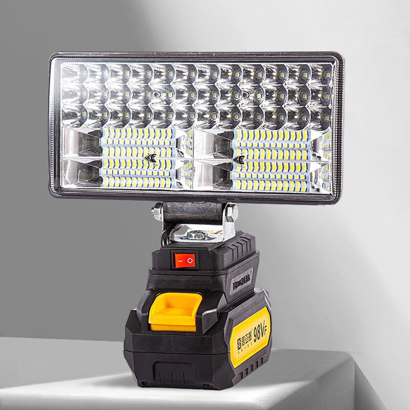 Dla Dewalt 18V akumulator litowo-jonowy światło robocze LED 3/4 Cal latarka przenośna lampy przy powodzi awaryjna lampa kempingowa