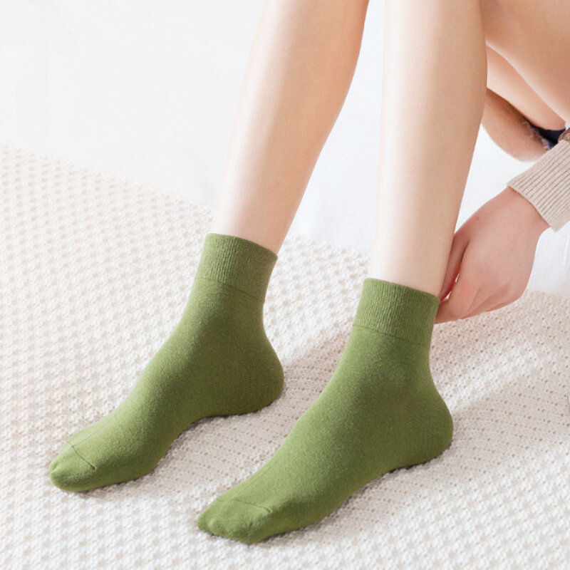 Calcetines tobilleros transpirables para mujer, calcetín largo de algodón, color blanco y negro, primavera y otoño, 3 pares