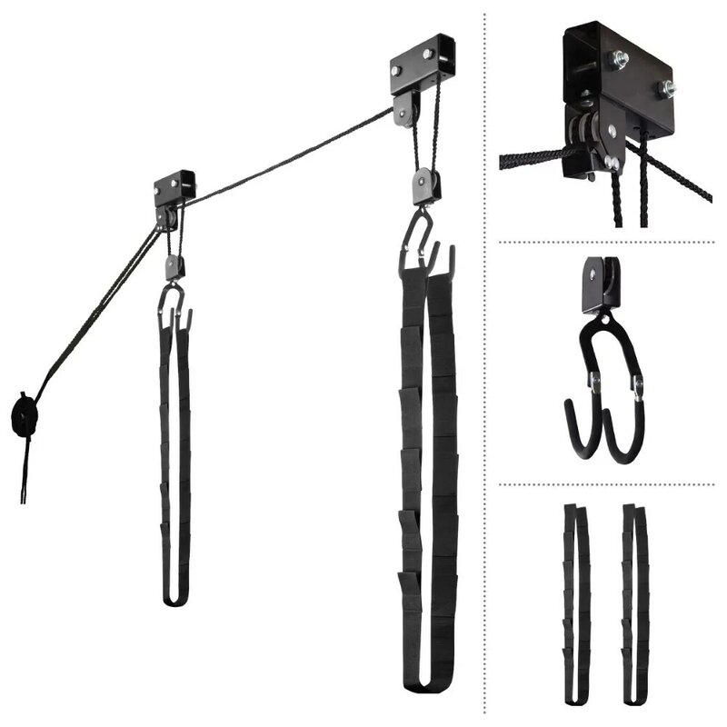 Kajaklift-Überkopf-Riemens ch eiben system mit 125 Pfund Kanu-, Fahrrad-, Leiter-oder Kajak lagerung bis zu 12 Fuß