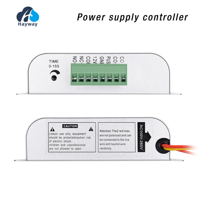 Hayway-Interruptor Controlador De Alimentação, Sistema De Controle De Acesso De Porta, Sistema De Vídeo Intercom, 110-240VAC a 12VDC 5A