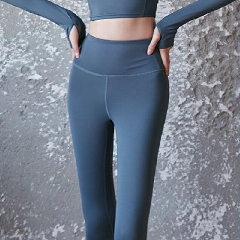 Ankle-length Leggings Women Chic Abdomen Running Casual Ladies Solid Simple All-match Comfortable High Waist Slim Breathable