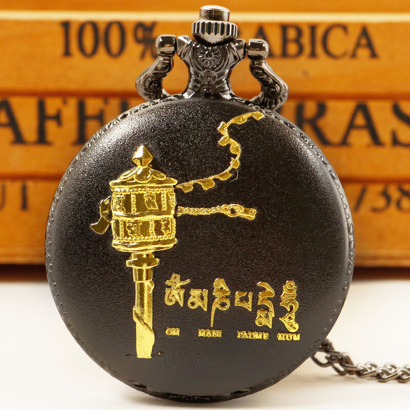 Relojes de bolsillo de cuarzo personalizados, reloj colgante con esfera de visualización de números árabes, cadena de regalo para hombres, mujeres y amigos