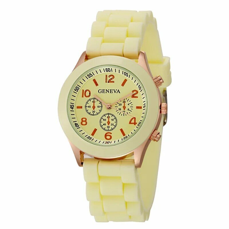 Reloj de pulsera de cuarzo con correa de silicona para mujer, nuevo accesorio de marca de lujo a la moda, 2023