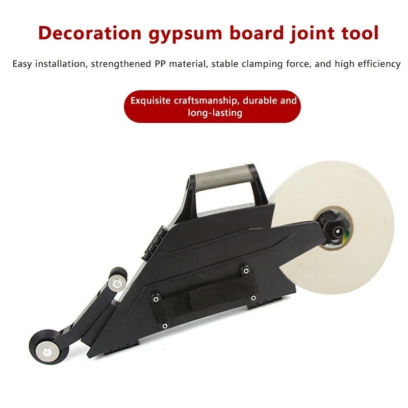 Drywall Banjo Taping Tool Gypsum Board Joint Caulking Tool Plastic Reversible Inside Corner Wheel Dry Wall Repair Dispenser